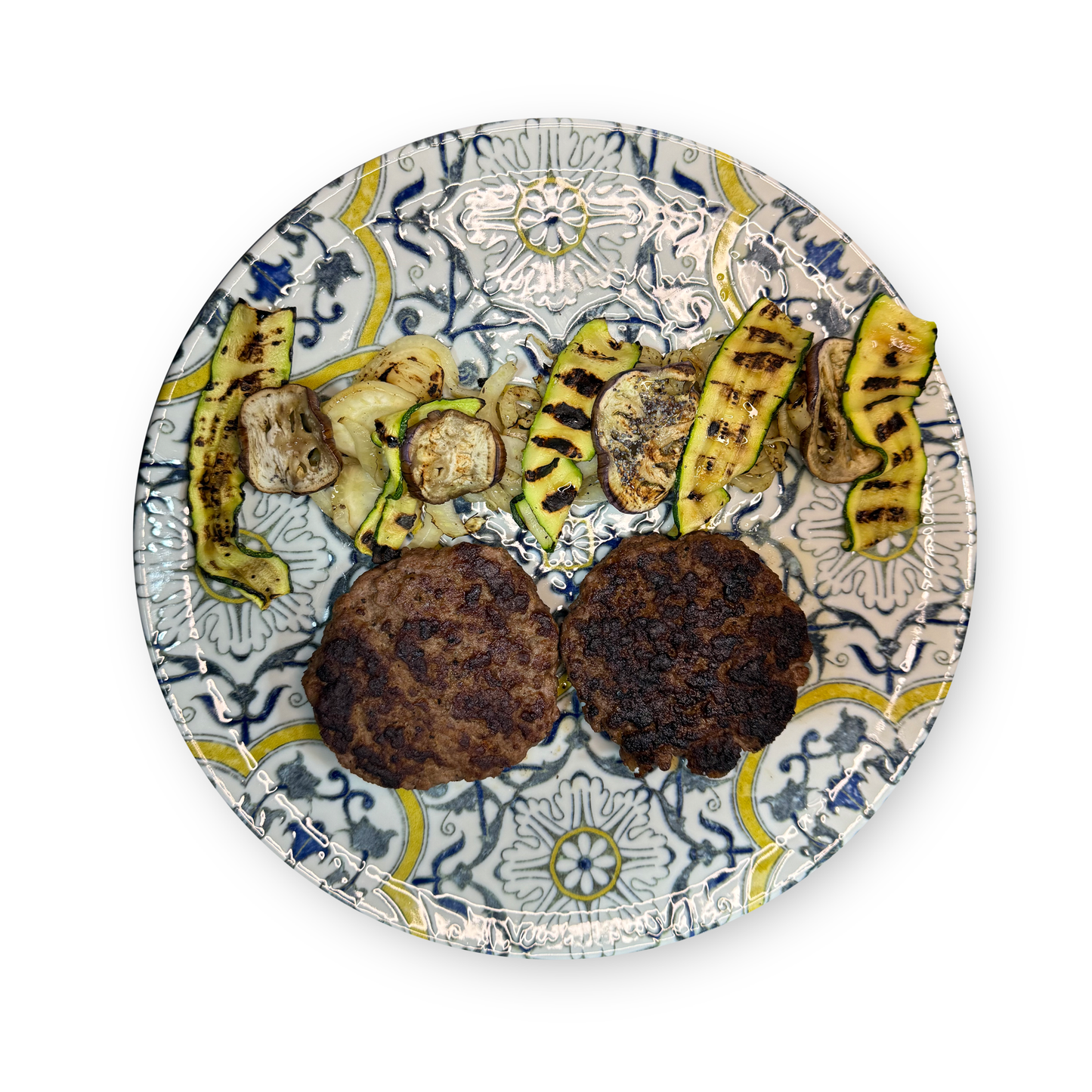 Hamburgher di Scottona e verdure grigliate