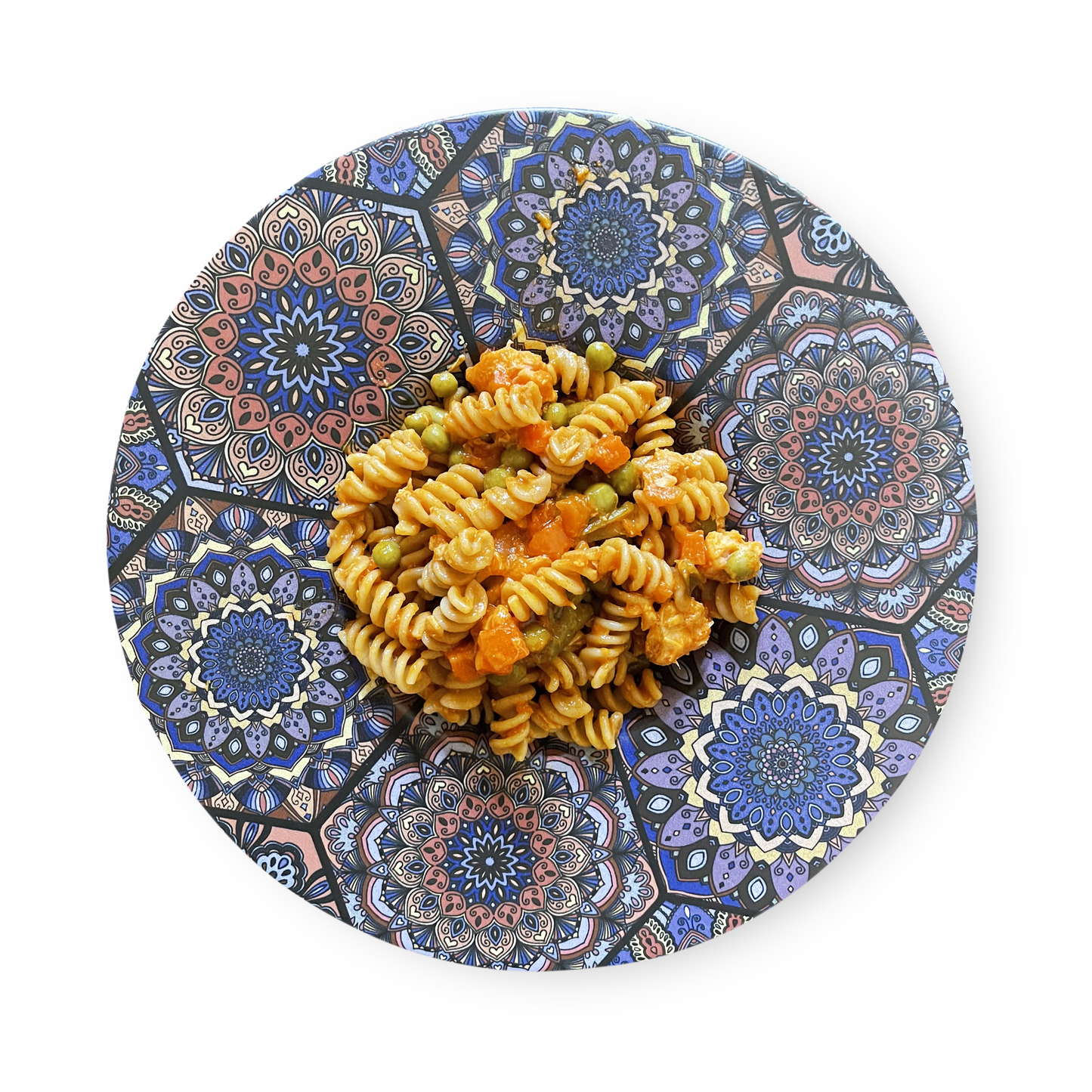 Fusilli integrali tonno, piselli e carote