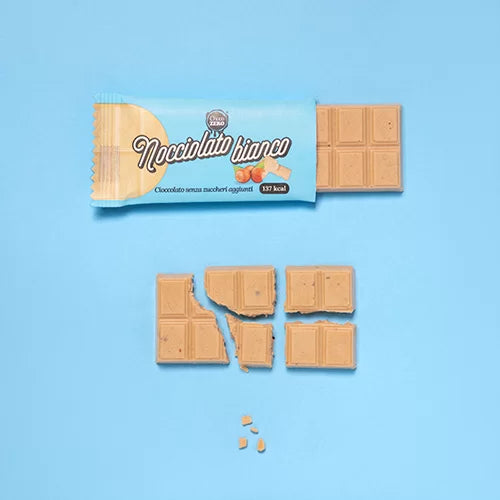 CHOCO ZERO TAVOLETTA 25g – NOCCIOLATO BIANCO
