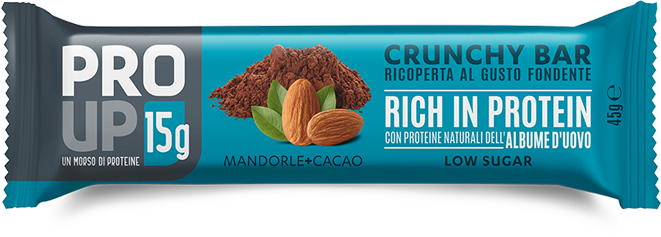 PROUP BARRETTA PROTEICA CRUNCHY BAR MANDORLE + CACAO